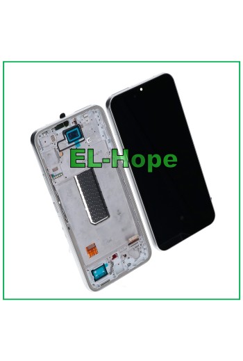OLED LCD DISPLAY + RAHMEN FÜR SAMSUNG GALAXY A34 5G SM-A346B TOUCHSCREEN SILBER